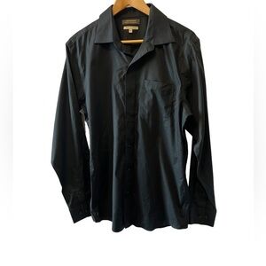 MENS DENVER HAYES Slim Fit Non Iron Button Up Collared Dress Shirt M